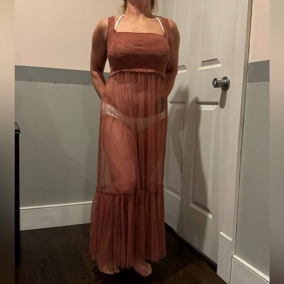 Free People Dresses & Skirts - Free People Intimately C'est La Vie Sheer Tulle Sleeveless Dress